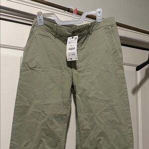 Olive Green Casual Pants